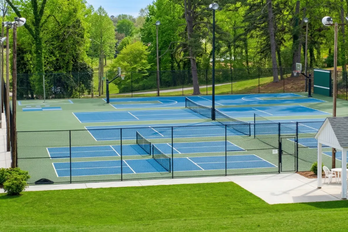 Outdoor sports courts at Danville Golf Club in Danville, Virginia
